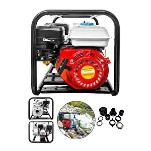 Italy Style  Alman Motor Yüksek Basınç 6,5 Hp Bakır Sargılı 3 Inc Benzinli Su Motoru