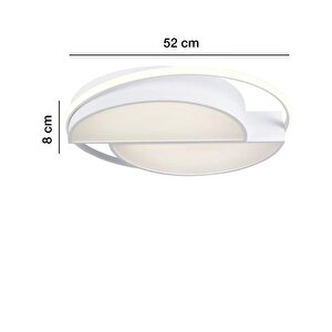 Wola Beyaz 3 Renk Işık Led Avize - 90w