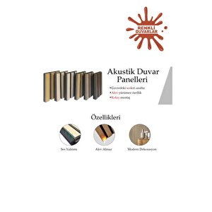 50x280cm Kula Kahverengi Akustik Duvar Paneli 3mm Keçe Ve 8mm Mdflam Salon Ofis Duvar Çıtası Lambiri