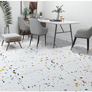 1m2 3 Adet 60x60cm Floor Benekli Yapışkanlı Zemin Ve Duvar Kaplama Paneli Arkası Kauçuklu Pvc Wc 609