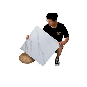 1m2 3 Adet 60x60cm Floor Yapışkanlı Zemin Ve Duvar Kaplama Paneli Arkası Kauçuklu Pvc Wc Paneli 605