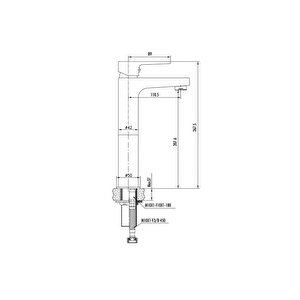 Sr6500 Sharp Uzun Lavabo Bataryası