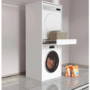 Banyo Dolabı Çamaşır Ve Kurutma Makinesi Dolabı Çekmeceli