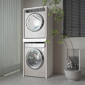 Banyo Dolabı Çamaşır Ve Kurutma Makinesi Dolabı Çekmeceli