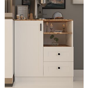 Beyaz-atlanti̇k Çam Çok Amaçlı Dolap kahve Köşesi̇