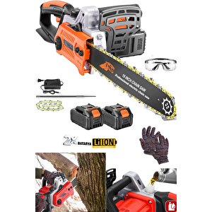 Otomatik Yağlamalı Turuncu Seri Çift Akülü Lityum Bataryalı Bl Motor Odun Ağaç Dal Kesme Makinesi