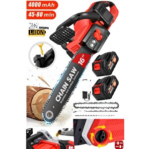 Otomatik Yağlamalı Back Sistem Ağaç Dal Budama Makinesi: Lityum Batarya Ve Çift Akü Yeni Nesil 40vf