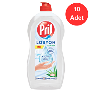 Elde Yıkama Sıvı Bulaşık Deterjanı Losyon Aloe Vera 10 Adet X1405 Ml