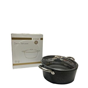 Esse Granit Derin Tencere 26 Cm Black