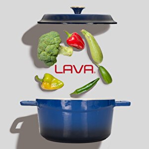 Lava Döküm Yuvarlak Tencere Döküm Demir Yekpare Kulplu Edition Serisi Çap(ø)20cm.