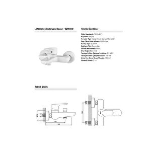 Beyaz Banyo Bataryası 921511w
