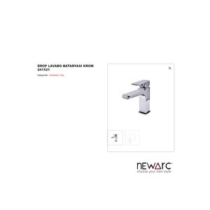 Drop Krom Lavabo Bataryası 241521