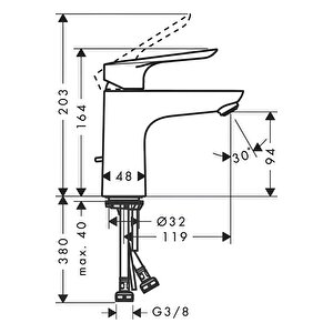 Logis E Lavabo Bataryası 100 Kumandalı 71178000