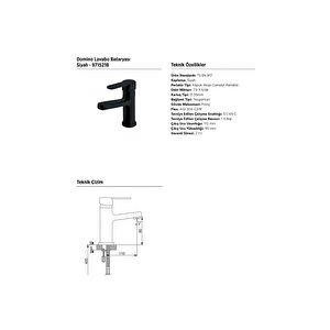 Domino Siyah Lavabo Bataryası,971521b