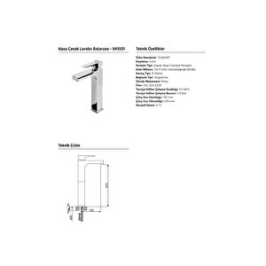 Aqua Krom Çanak Tipi Lavabo Bataryası,941001