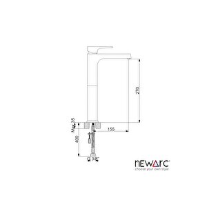 Aqua Altın Çanak Tipi Lavabo Bataryası 941008