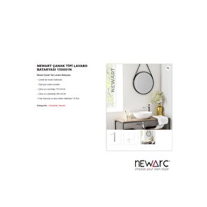 Newart Krom Çanak Tipi Lavabo Bataryası,150001n