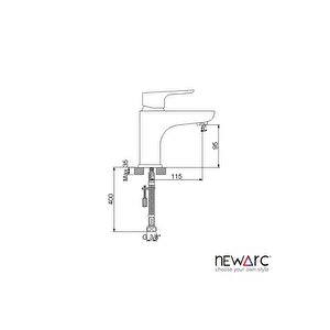 Loft Beyaz Lavabo Bataryası 921521w