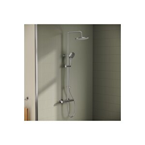 Aquaheat Joy 200 A47200 Termostatik Duş Sistemi, Krom