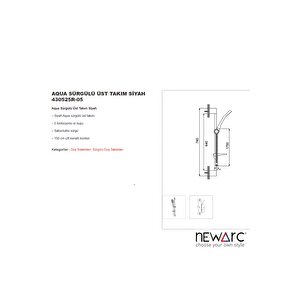 Aqua Siyah Sürgülü Üst Takım 430525r-05