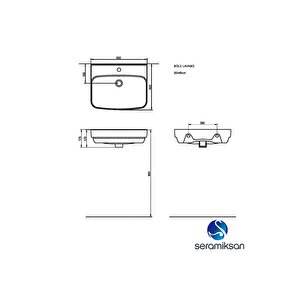 Bold Delikli Lavabo 55x45 Cm, A092002h