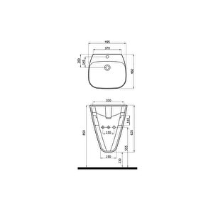 Mono Monoblok Lavabo,3818