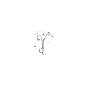Harmony A41864 Pull-out Eviye Mutfak Bataryası, Krom