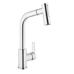 Maestro A42146 Pull-out Eviye Mutfak Bataryası, Krom