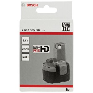 9,6 V 2,6 Ah Hd Nimh O-pack Akü 2607335682