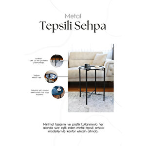 Katlanır ve Çıkarılabilir Tepsili Sehpa – Çok Amaçlı Koltuk Yanı & Orta Sehpa