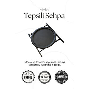 Katlanır ve Çıkarılabilir Tepsili Sehpa – Çok Amaçlı Koltuk Yanı & Orta Sehpa