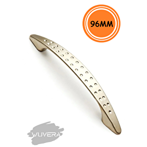Mobilya Dolap Çekmece Kulp Noktalı 96mm Saten Gri Renk