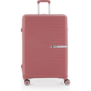Polipropilen Valiz V374 75 Cm Koyu Pudra