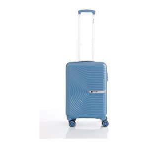 Polipropilen Valiz V374 55 Cm Koyu Mavi
