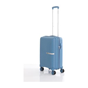 Polipropilen Valiz V374 55 Cm Koyu Mavi