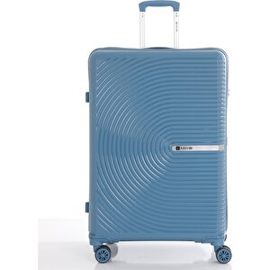 Polipropilen Valiz V374 75 Cm Koyu Mavi