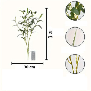 Simaavize Dekoratif Ledli Yapay Zeytin Dalı