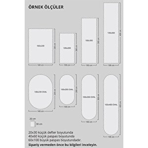 Dijital Baskı Halı, Gri Renk Oval Halı, Yıkanabilir, Kaymaz, Mutfak Halısı, Salon Halısı, Yolluk 120x200 cm