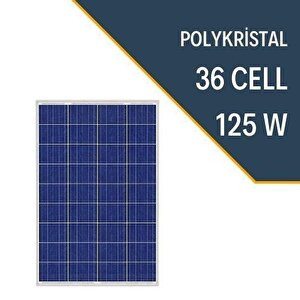 125 W Watt 12 Volt Güneş Paneli Polikristal Solar Panel