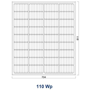Suneng 110 W Watt 36 Perc Monokristal Güneş Paneli Solar Panel