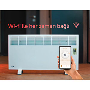 İvi̇go Epk4590e20w Dijital Profesyonel Konvektör 2000 Watt Beyaz Wi̇fi̇