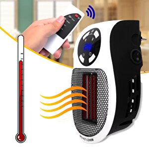 Pm-20327 500 Watt Pri̇z Ti̇pi̇ Uzaktan Kumandali Taşinabi̇li̇r Isitici (zamanlayici) (om-1211)
