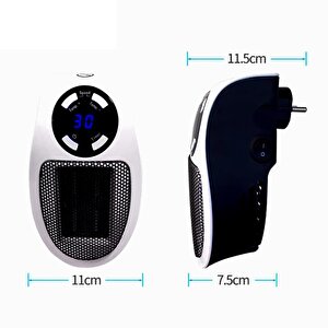Pm-20327 500watt Priz Tipi Uzaktan Kumandalı Taşınabilir Isıtıcı (zamanlayıcı - Otomatik Kapanma)