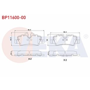 Fren Balata Arka Mini Cooper One (f56) 1.2 2013-/ Mini Cooper One (f56) 1.5 2013- / Mini Cooper S (f56) 2.0 2013-/ Mini Cooper (f56) 1.5 D 2013-/ Mini Cooper One (f56) 1.5 D 2013-