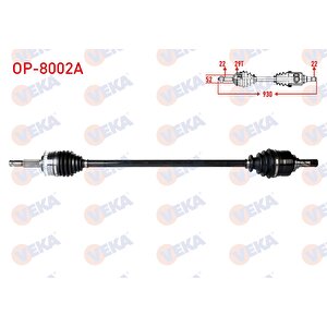 Komple Aks Sag On Opel Corsa C 1.3 Cdtı Abslı 29 Dıs Uzunluk 930mm 2000-2006374773 24427064 26095017 374443 374370 374466 26092313 374374 26076878