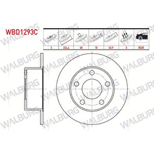 Fren Diski Arka Duz Kaplamali 5 Bjn 244,4x10x68x63,9 Volkswagen Passat 1.6-1.8-1.9 Tdi 1996-2005 / Skoda Superb 1.8 T-1.9 Tdi-2.0 Tdi 2010-2015 / Audi A6 2.0 - 2.5 Tdi 1994-1997 / Audi 100 2.0 82-90