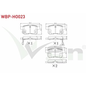 Fren Balata Arka Honda Accord Viii (cu) 2.0 I-vtec 2008- / Accord Viii (cu) 2.2 I-cdti 2008-