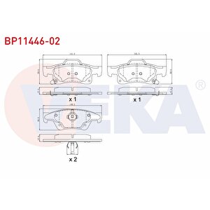 Fren Balata Arka Ikazli Jeep Grand Cherokee Iv (wk,wk2) 3.0 Crd 4x4 2010-