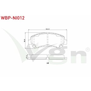 Fren Balata On Nissan Qashqai (j10) 1.5 Dci 2007-2014/x-trail (t31) 2.0 Dci 2007-2013/x-trail (t31) 2.0i 2007-2013/qashqai (j10) 2.0 Dci 2007-2014/renault Koleos (hy) 2.0 Dci 2008-2014