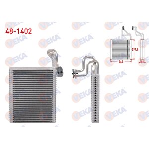 Klima Evaporatoru Borulu 297,8x245x45 Bmw X5 (e70) 2006-2013 / X5 (f15) 2013-2018 / X6 (e71) 2009- 2014 / X6 (f16) 2014-2019